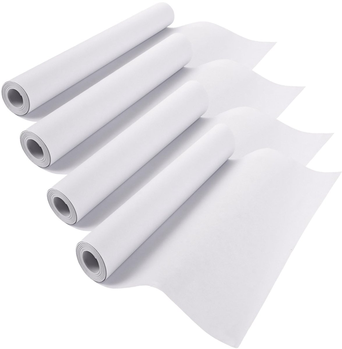 Dailygoods - Dailygoody - Tekenpapierrol - Schetsen en schilderen - 4 stuks - Wit - Affichepapier - Geschikt voor kunstenaars - 42,5 cm x 15 m