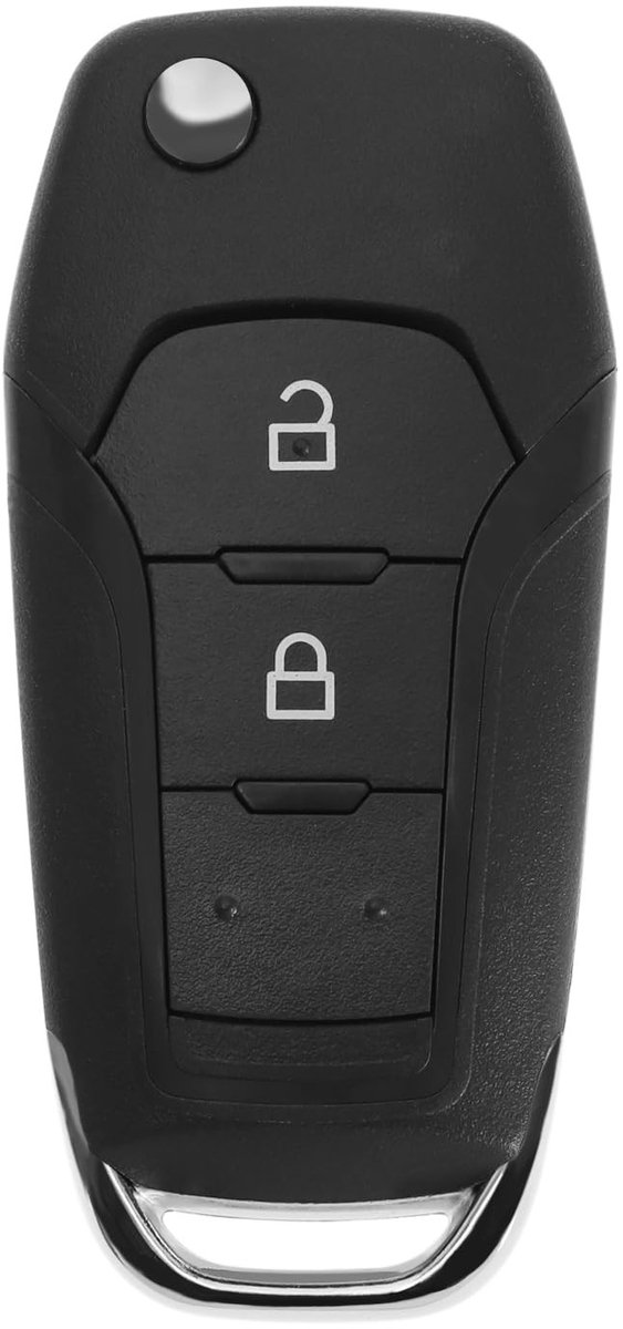 Dailygoods - Dailygoody - Afstandsbediening Sleutel Shell - Vervanging - Zwart - Compatibel met Ford Ranger F150 - ID49 Chip - Inclusief Circuit Board en Batterij