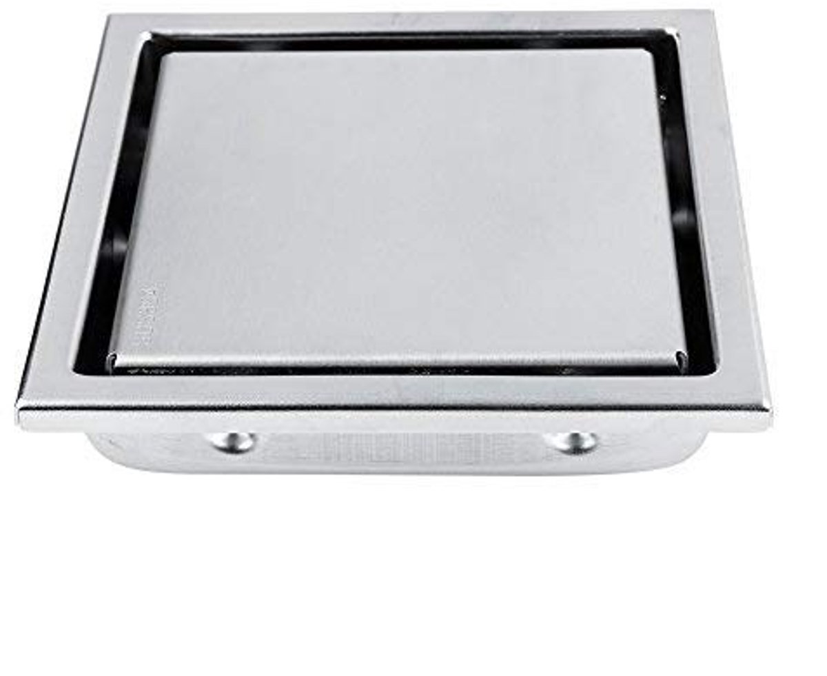 Dailygoods - Dailygoody - Douche Vloer Afvoer - Afneembare Cover - Modern Design - Zilver - Haarzeef - Ideaal voor Badkamer en Hotel - Corrosiebestendig