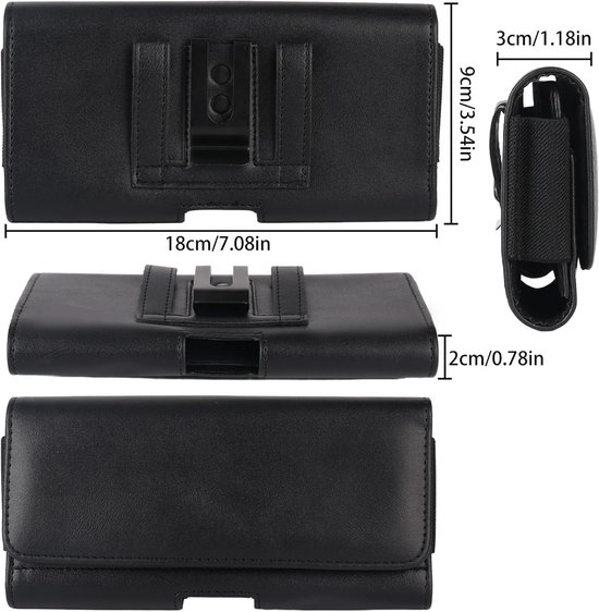 Geschikt voor mobiele telefoon voor iPhone 16 pro Max, 15 14 13 12 11 pro Max, magneetsluiting, telefoonholster met ID-kaarthouder tas, mobiele telefoon riem geschikt voor Samsung Galaxy S24, S23, S22, — afbeelding 5
