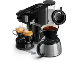 Philips Senseo Switch HD6592/60 - 2-in-1-koffiezetapparaat met filterkoffie en koffiepads - Zwart