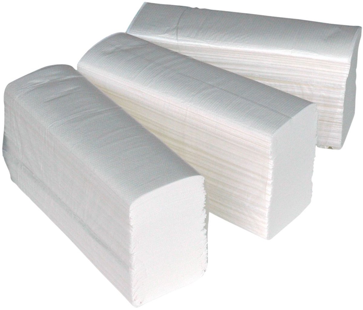 Papieren handdoeken multifold wit tissue 2-laags 24 x 20,5 cm 3750 stuks blanco (6151803870872)