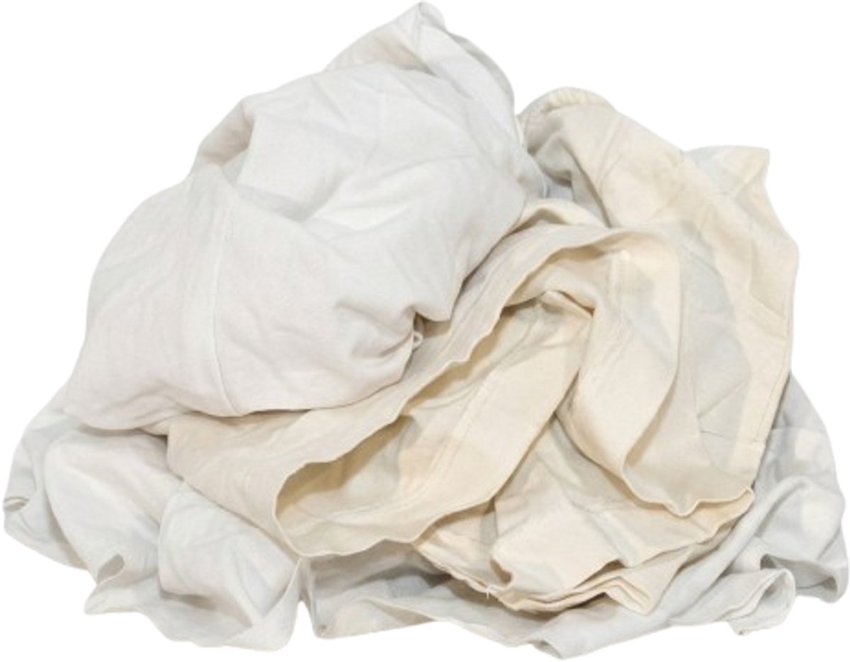 Poetsdoeken witte lappen 1e kwaliteit 10kg (6151805190138)
