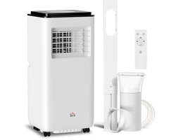 Mobiele Airco - Draagbare Airconditioner - Luchtkoeler - 7000 BTU - 750W - 5 gebruiksmodi - ABS - 24-uurs timer - Met Afstandsbediening - 33 x 28 x 70.4 cm - 51 dB - Wit