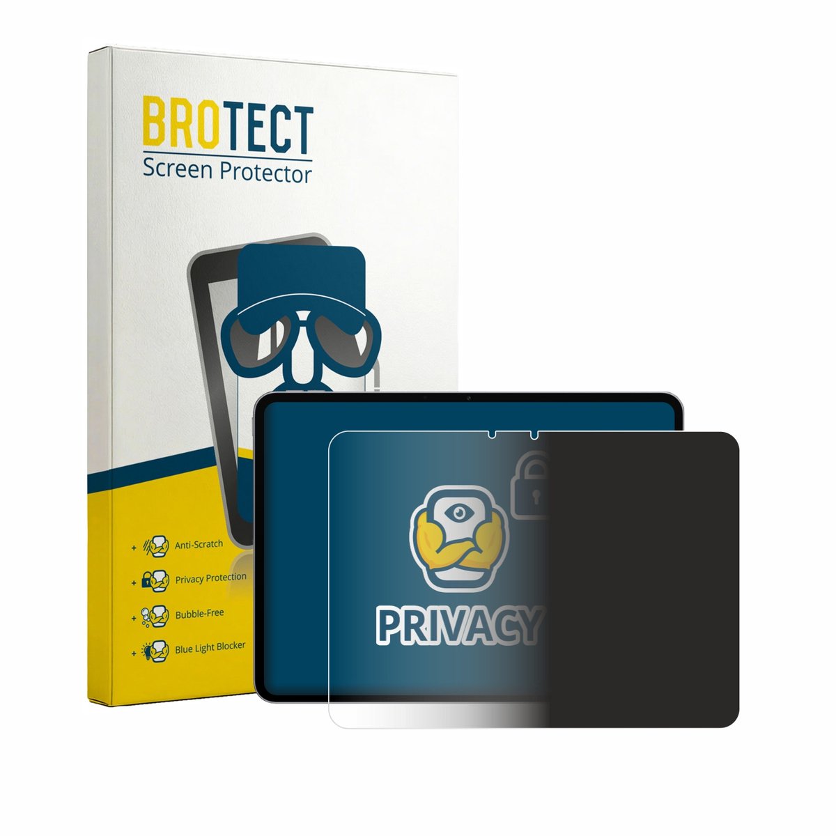 BROTECT - privacy screenprotector voor Oppo Pad 6 - Folie Beschermfolie Blauwlichtfilter