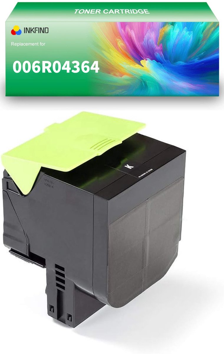 INKFIND 006R04364 Zwart tonercartridge compatibel met Xerox 006R04364 Zwart geschikt voor Xerox C310/C315 - 1-pack Zwart