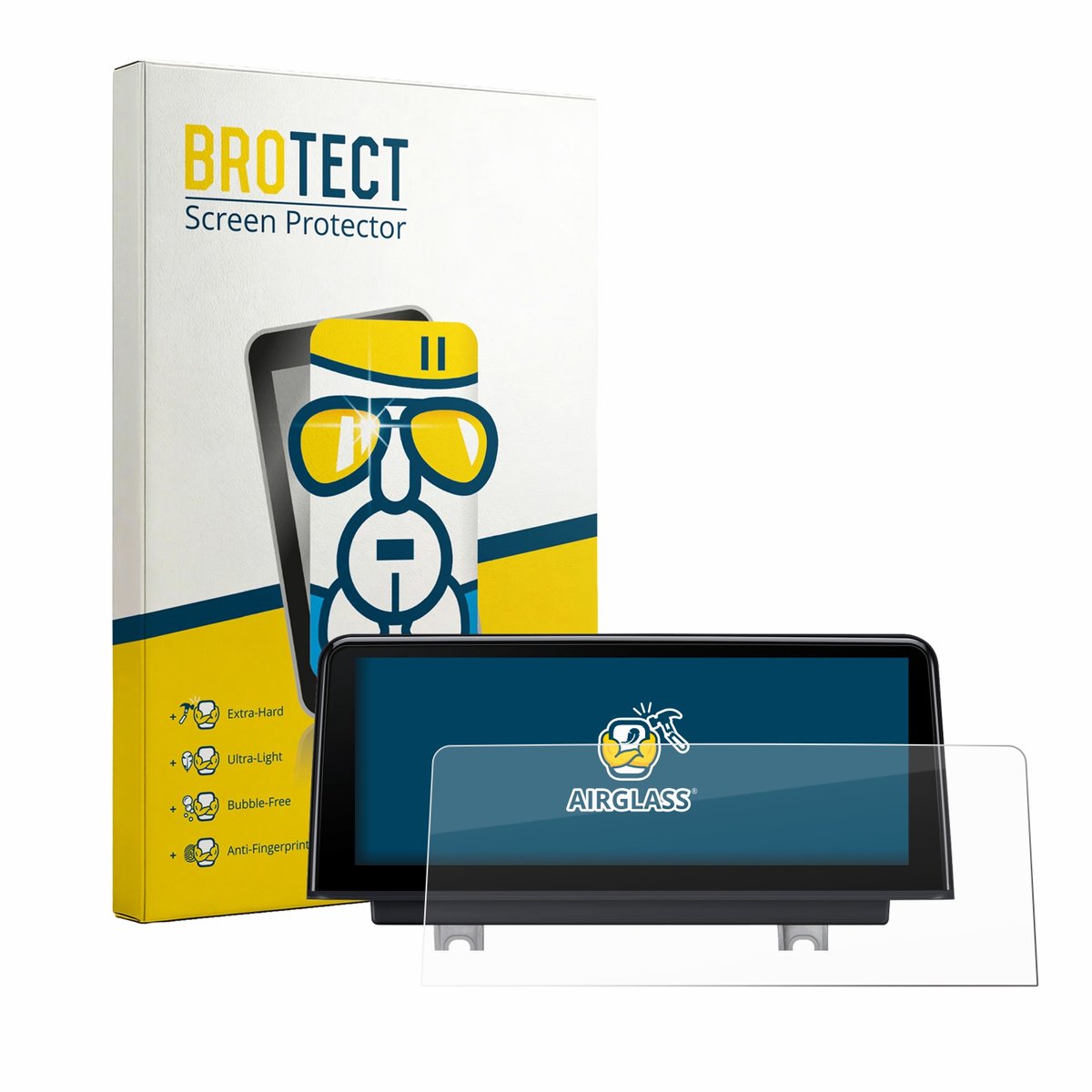 Screenprotector voor Xtrons QBBH14NBTH Beschermglas transparant