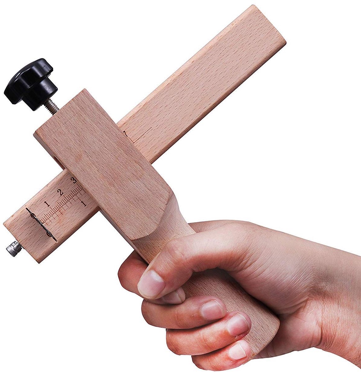 Dailygoods - Dailygoody - Lederen Snijband - Verstelbare Snijband - Handig Snijgereedschap - Bruin - Voor Houtbewerking - Inclusief 5 Messen - Voor Lederhandwerk