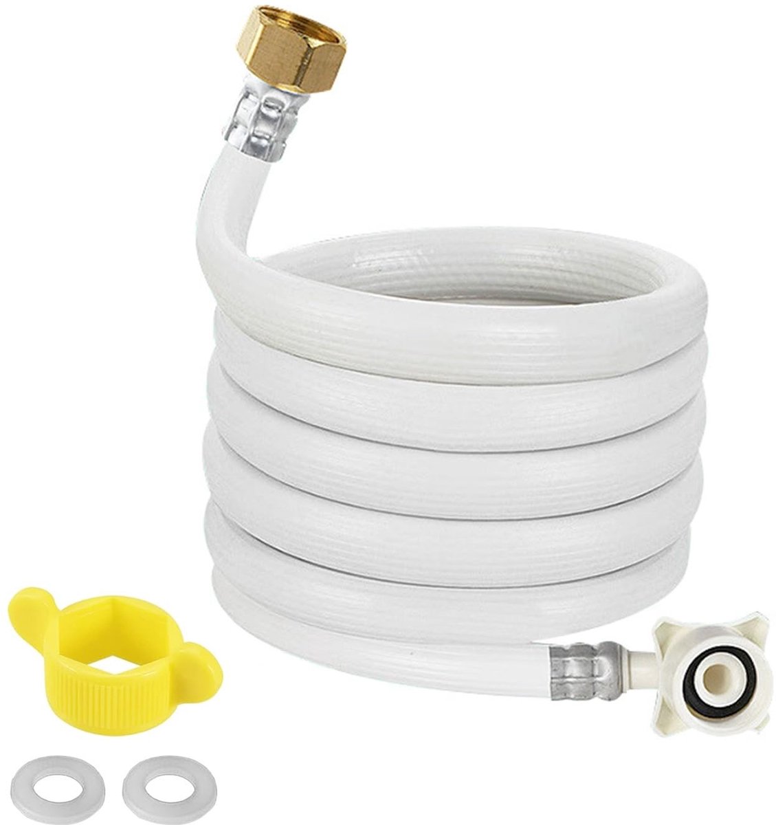 Dailygoods - Dailygoody - PVC Inlaat Slang voor Wasmachine - 5 Meter Water Aansluiting met Gasket