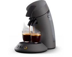 Philips Senseo Original Plus Koffiepadmachine CSA210/50 - Keuze uit 1 of 2 Kopjes - Instelbare Intensiteit - Automatische Uitschakeling - Kasjmiergrijs