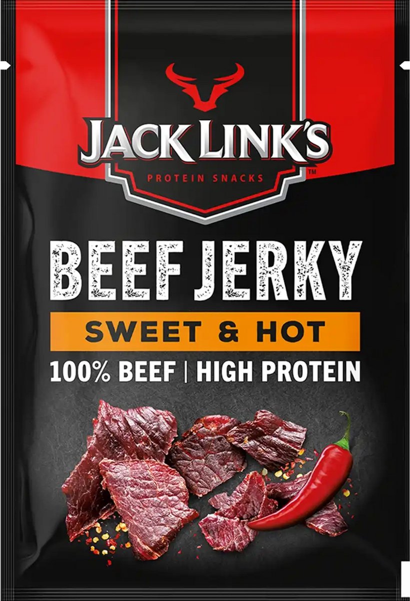 Beef Jerky - 1x 60 g - Sweet & Hot