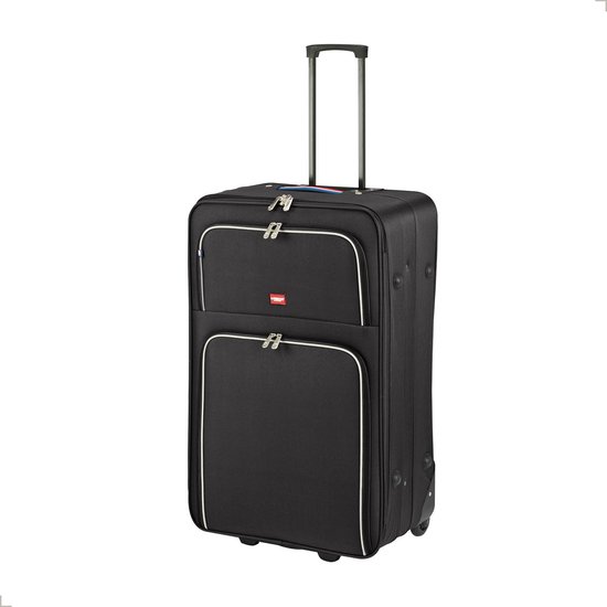 Princess Barcelona Dutch Design - Grote Reiskoffer met wielen - 73x48x27 cm - 85L - Lichtgewicht Koffer - Zwart