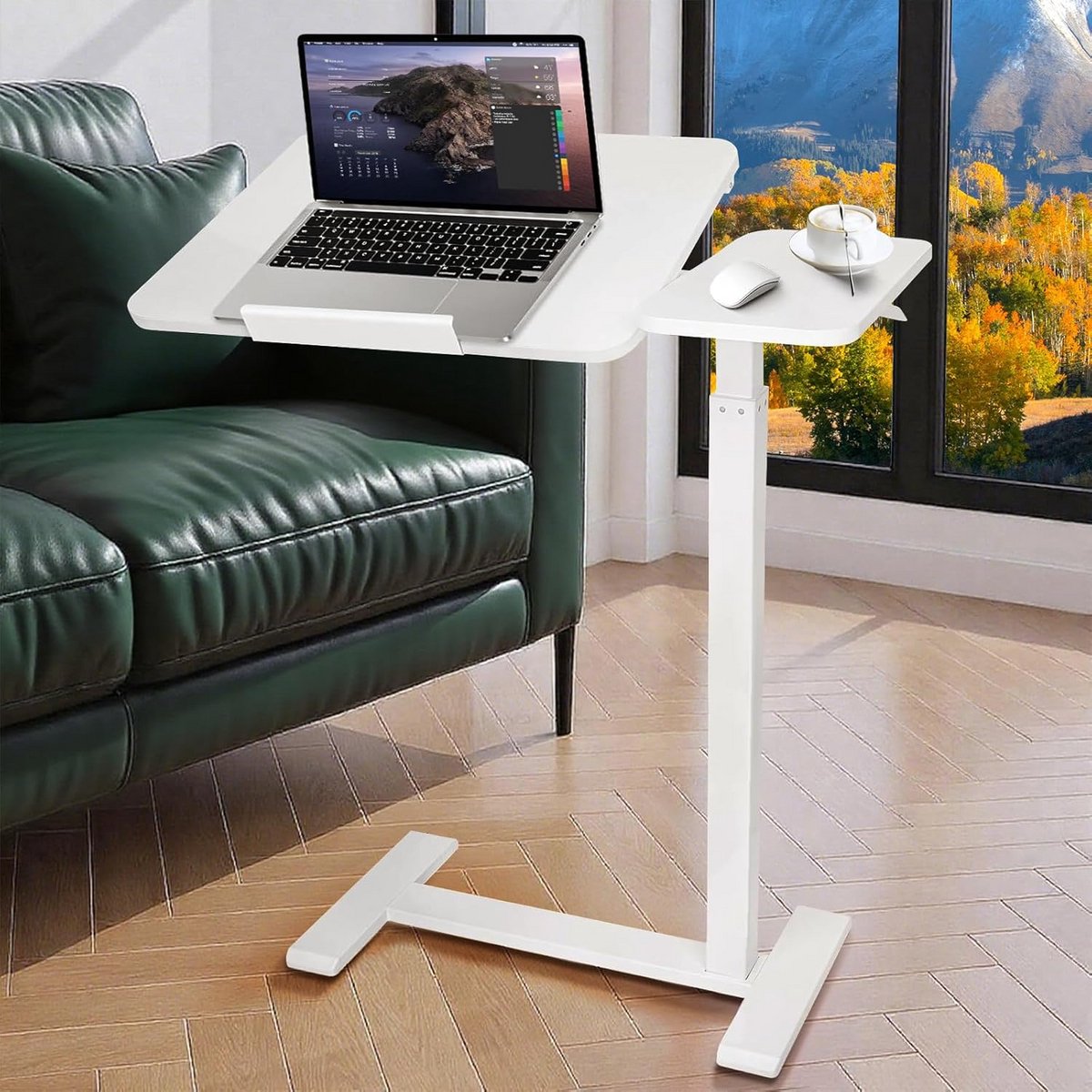 Ergonomische laptoptafel - In hoogte verstelbaar - Bijzettafel - Woonkamer
