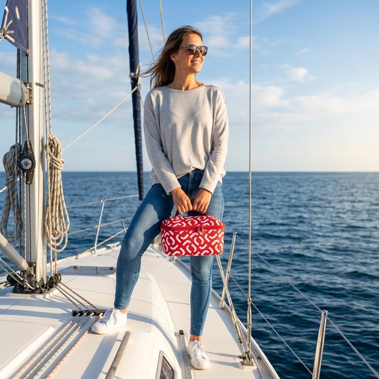 Reisenthel Coolerbag M Pocket Koeltas - 4,5L - Signature Red Rood van Reisenthel — afbeelding 4