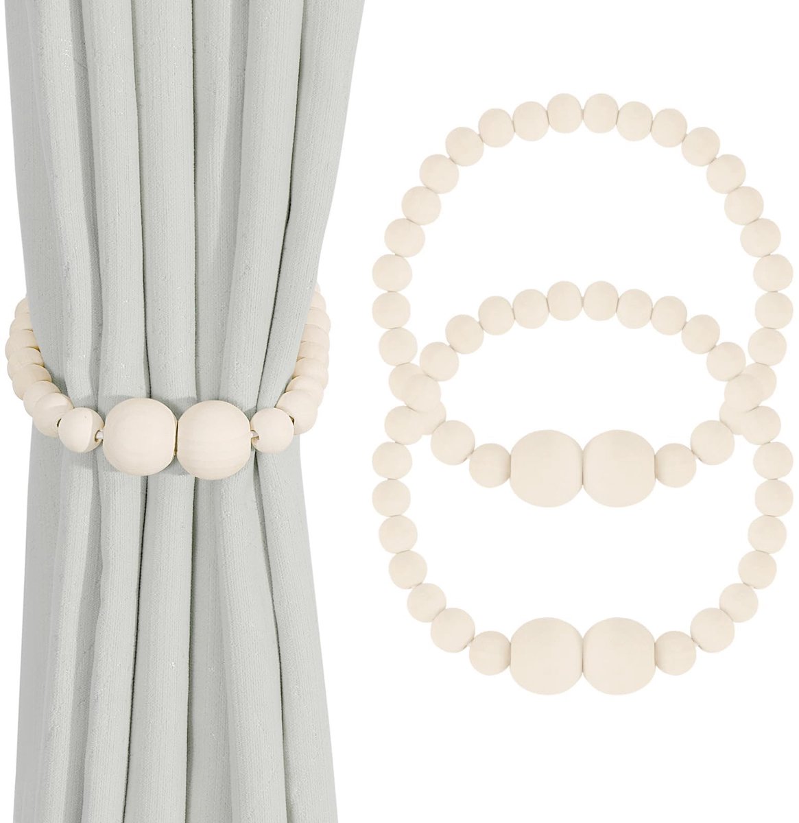 Dailygoods - Elegante Magnesium Gordijnhouders voor Thuis