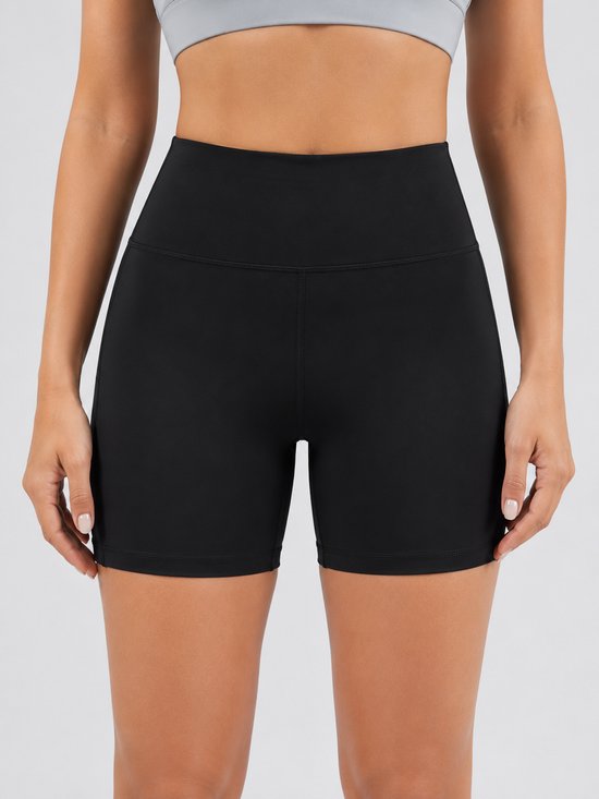 SparkNine Pace dames short - fitness - korte sportbroek - S - zwart - hoge taille - met zakken - elastisch - squatproof — afbeelding 5