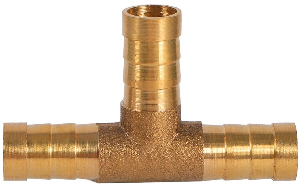 Dailygoods - Cosensi - Dailygoods - Dailygoody - 3 way t fuel hose connector - gas hose adapter - solide verbinding - 10mm - brandstof koppeling - veilig gebruik - geschikt voor div