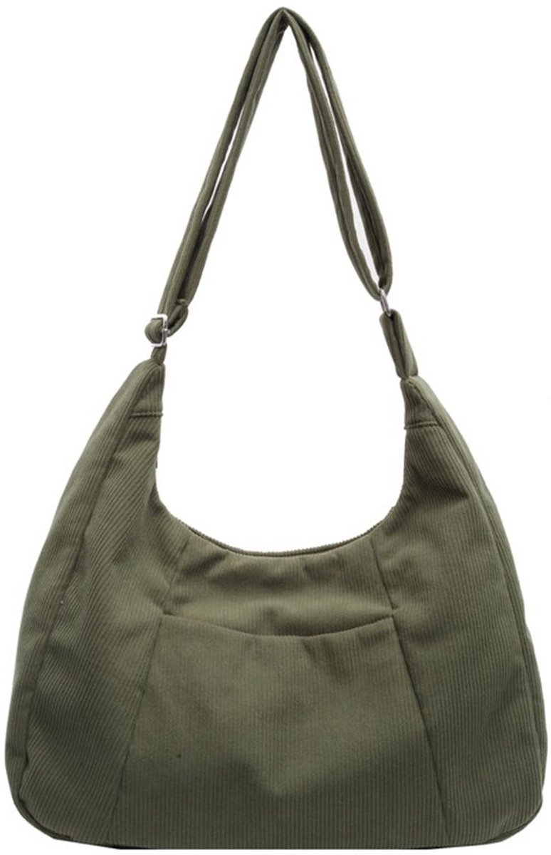 Grote crossbodytas, casual draagtas, ruime inhoud, meerdere lagen