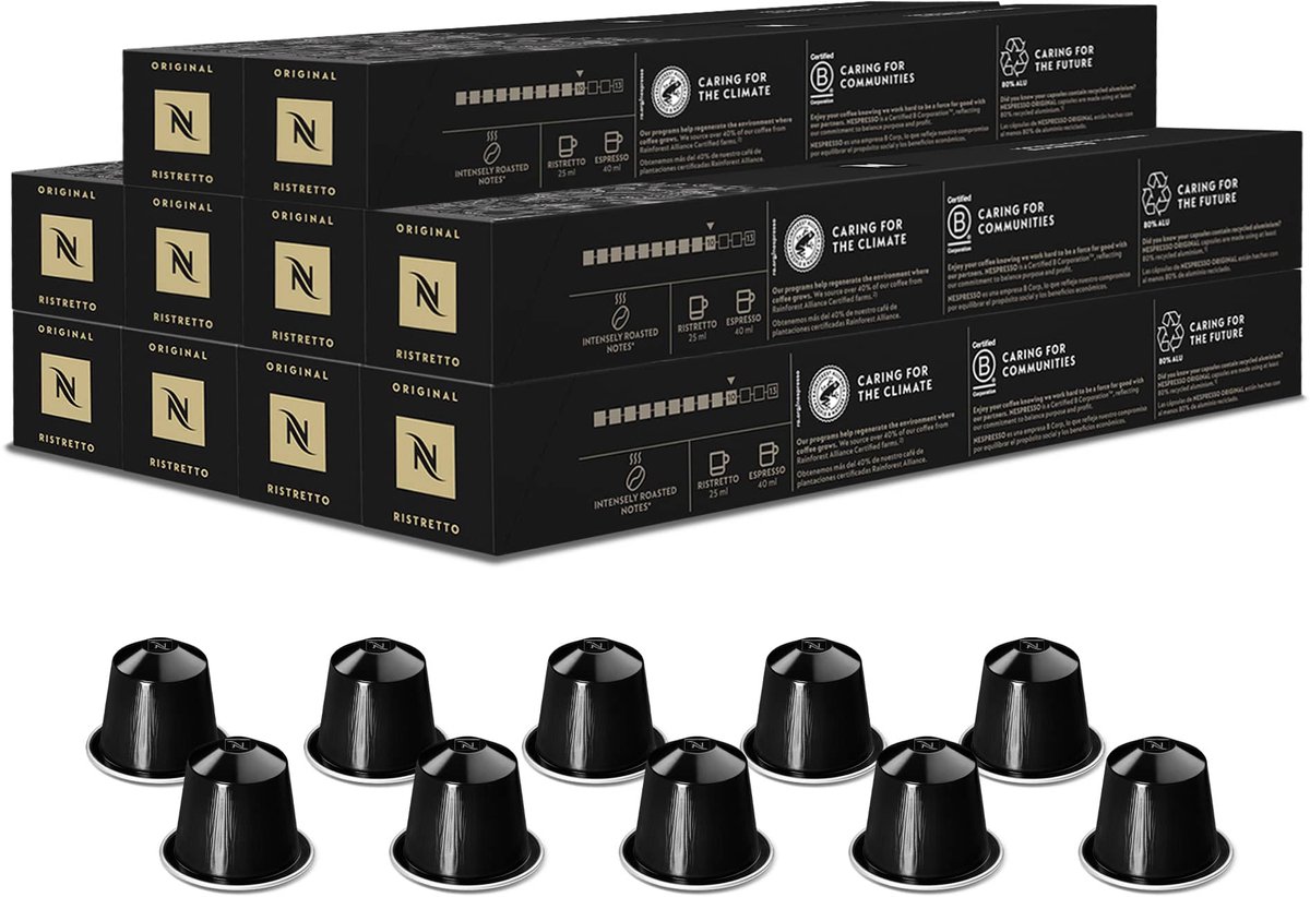Nespresso Original Ristretto Koffiecups x100 capsules