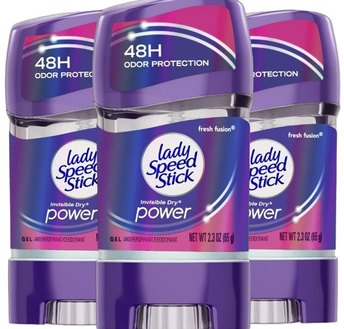 Lady Speed Deo Stick - Fresh Fusion Gel - 3 x 65 Gram