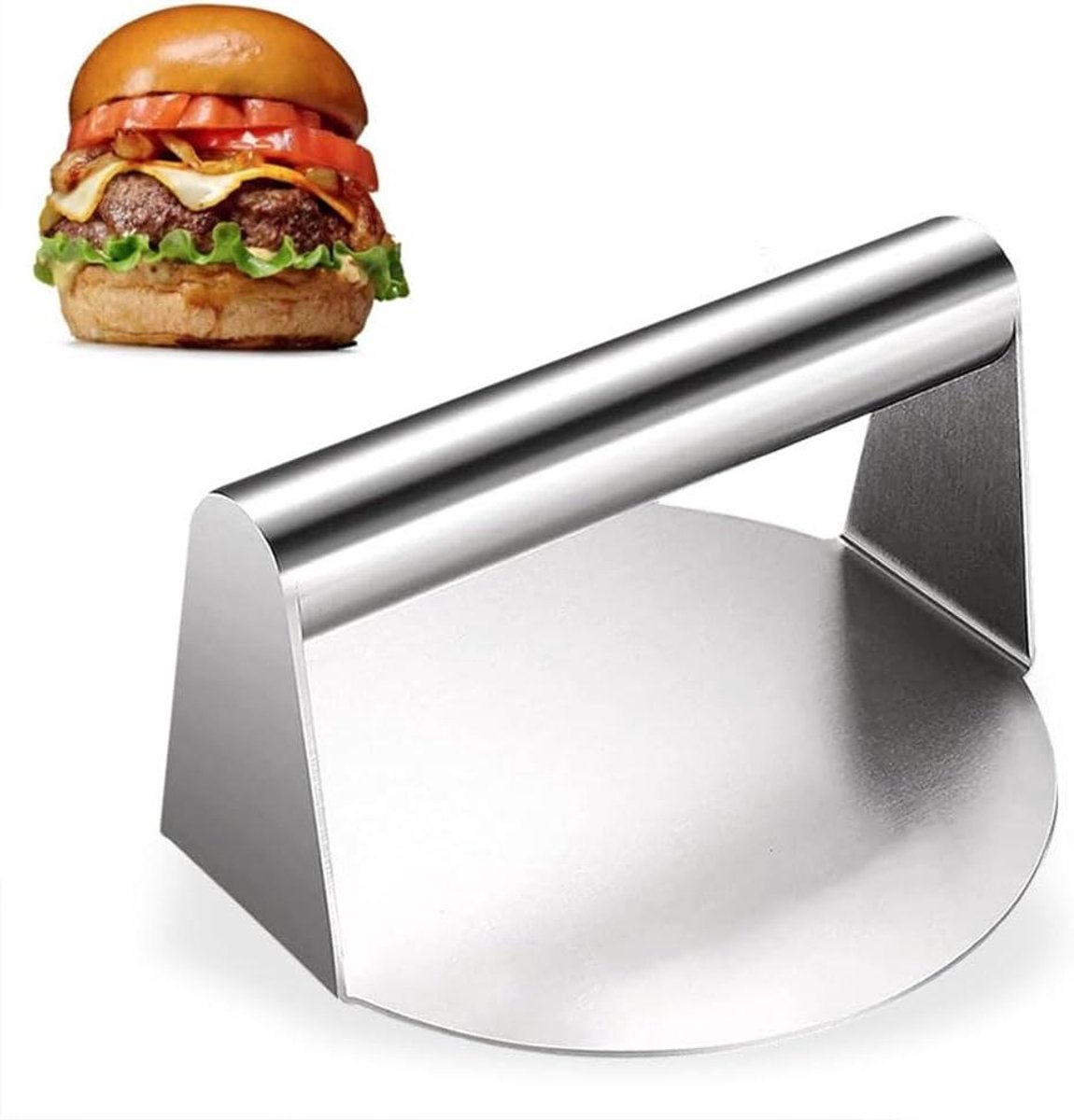 Burger Smasher - Grill Press - Gietijzeren Bakplaat - vlees bereiding