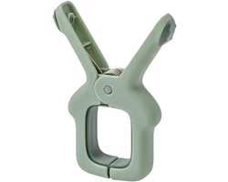4 Stuks Windbestendige Kledingklemmen Grote Dekbedovertrekhangclips Strandhanddoek Plastic Herbruikbare Antislip Vastklemklemmen voor Kleding - Groen