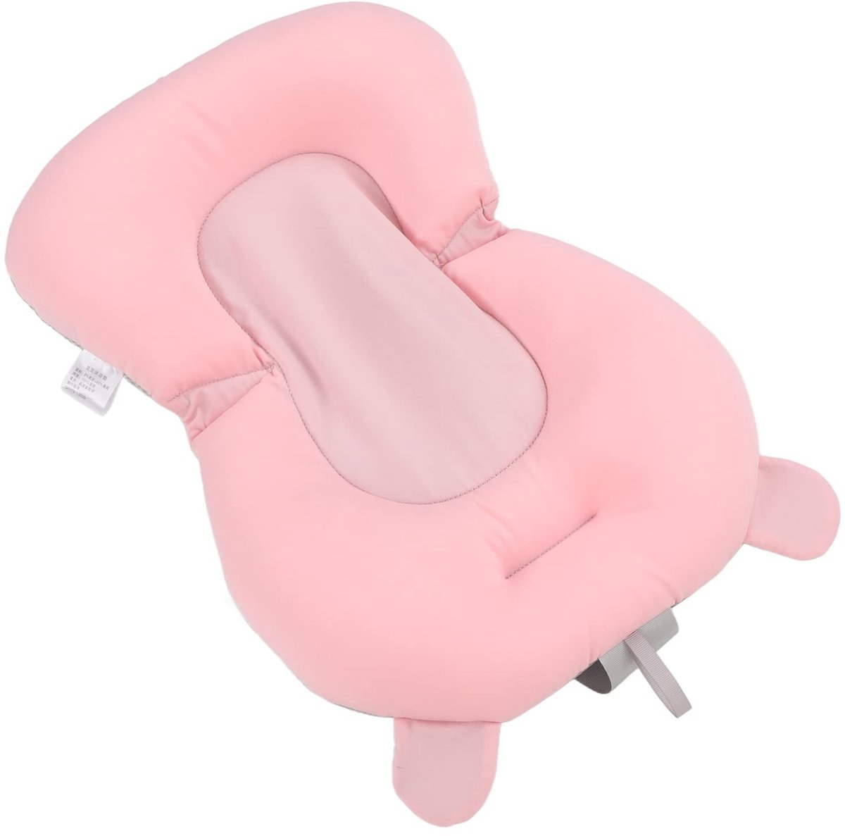 Dailygoods - Dailygoody - Babybadkussen - Drijvende Badmat - Ondersteuning voor Pasgeborenen - Roze Beer - Zacht en Comfortabel - Geschikt voor 0-12 maanden