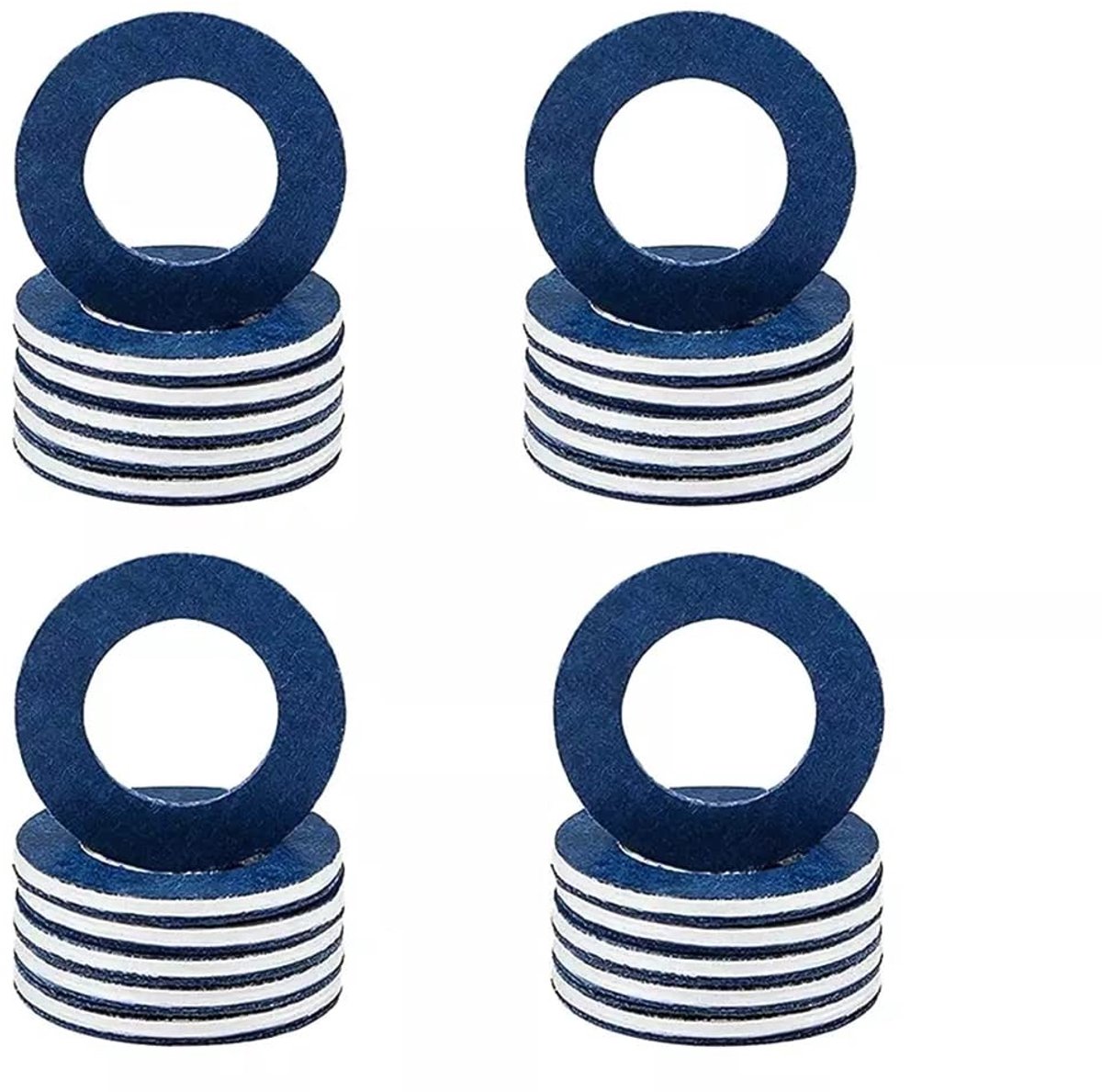 Dailygoods - Dailygoody - Olieaftapplug - Afdichtingen motorolie - 24 stuks - Aluminium - Afdichtingsringen - Vervanging onderlegschijven