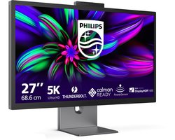 Philips Brilliance 27E3U7903 - 5K Creative Designer Monitor - Geschikt voor Apple Macbook en Mac Mini - Thunderbolt 4 - Calman Ready - RJ45 - Powersensor - 27 inch