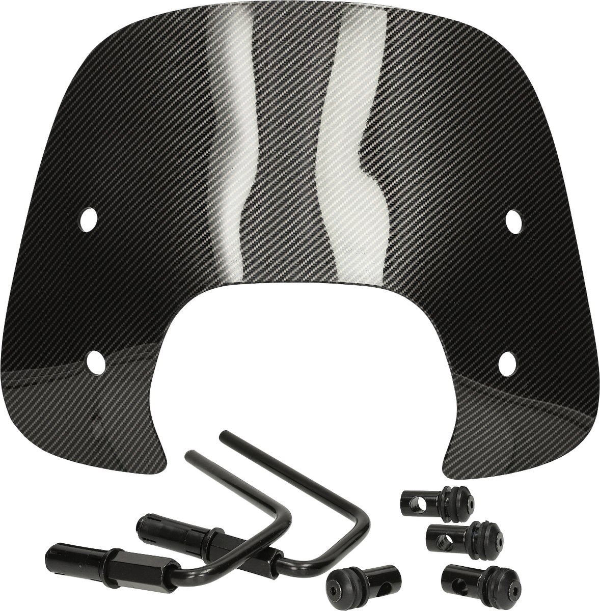 Mezoly Windscherm laag Vespa Sprint carbon