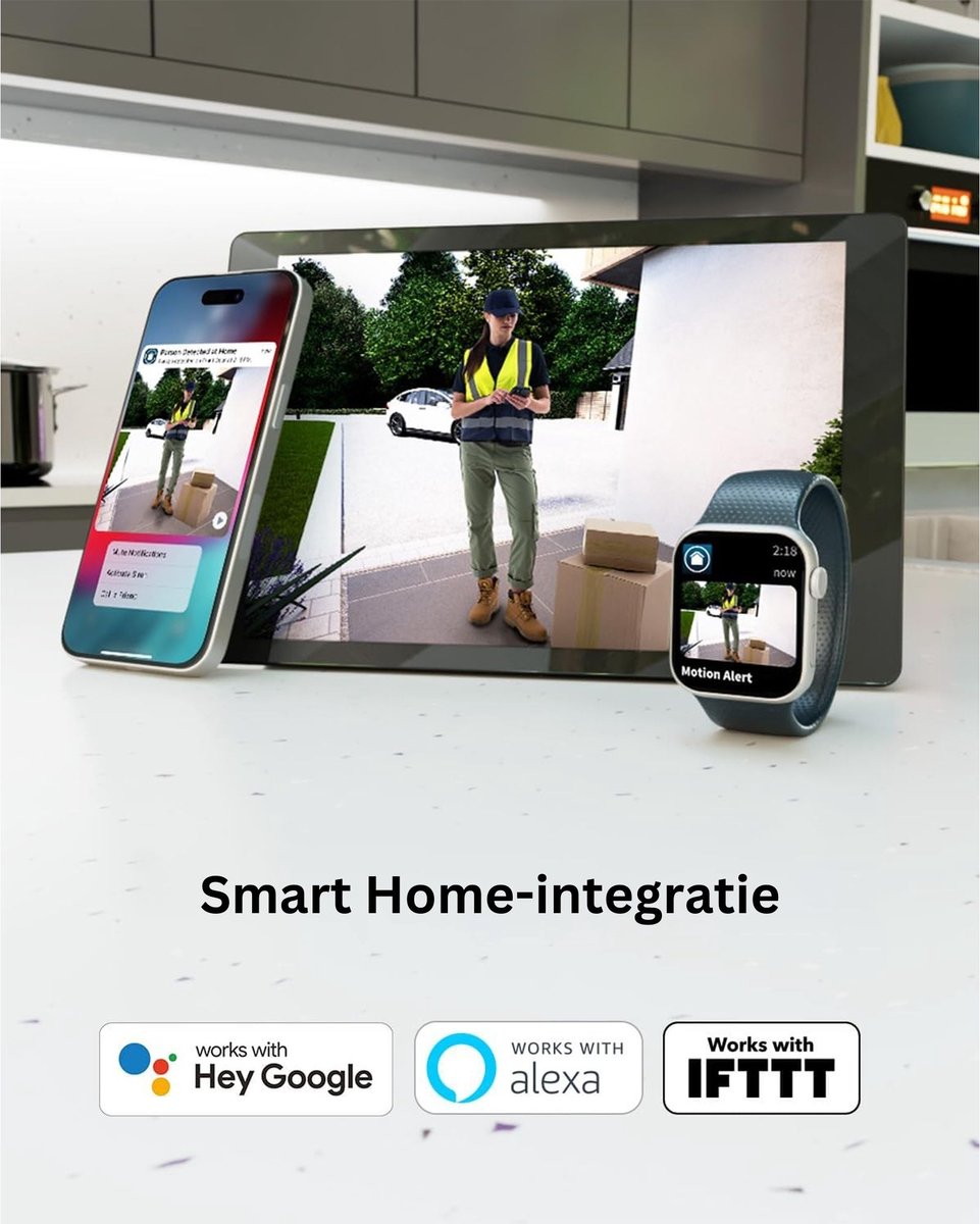 DailySupplies® Video Deurbel Draadloos Full HD Zwart-Wit - afbeelding 2