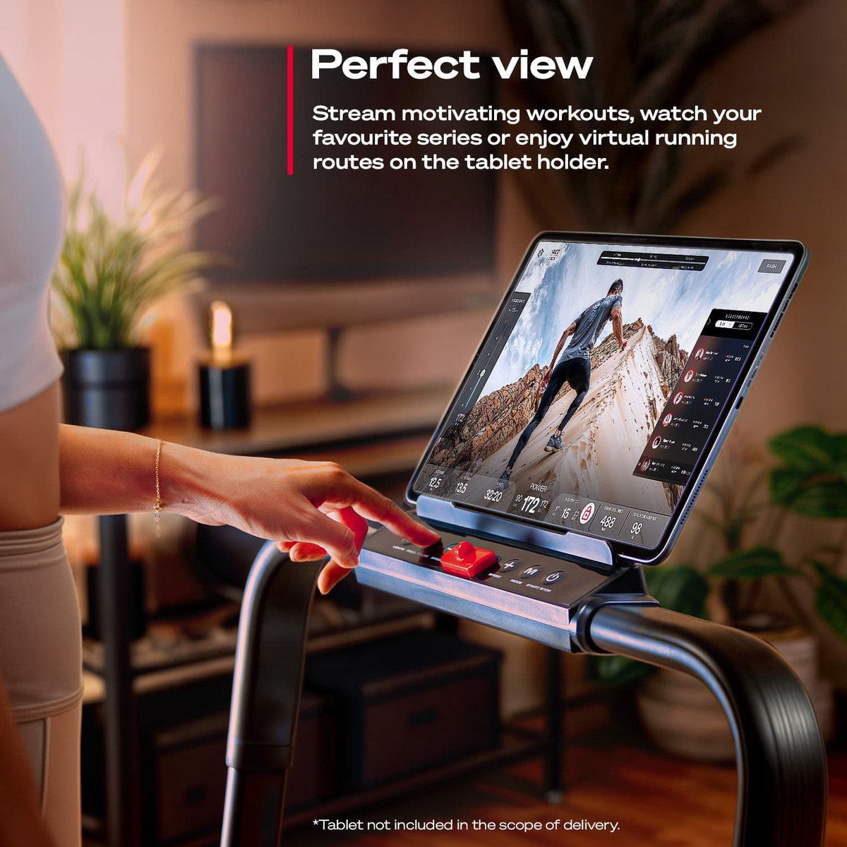 Afbeelding 2 van Sportstech sWalk Lite Plus - loopband - LED - wieltjes - 14 km/u