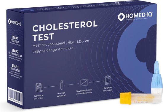 Homed-IQ - Cholesterol & Lipiden Test - Thuistest - Gecertificeerd Laboratorium - Laboratorium Test