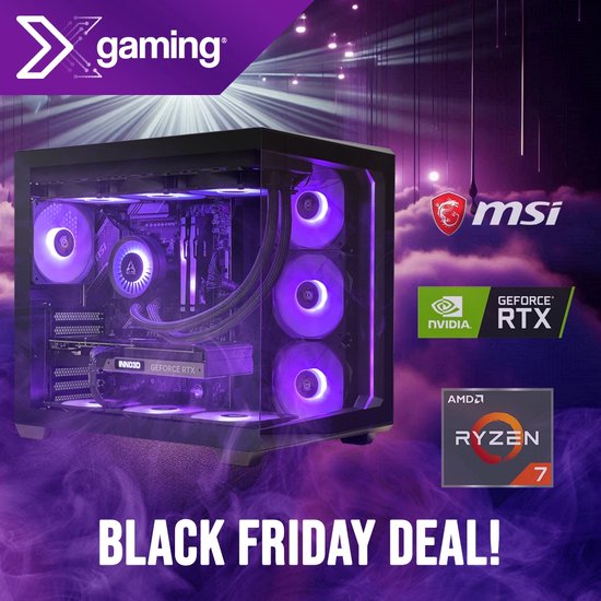 Xgaming Black Friday Gaming PC - AMD Ryzen 7 7800X3D - Xgaming - €3.599,00