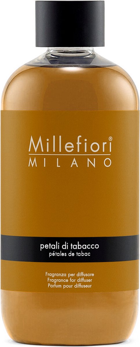 Millefiori Milano Navulling voor Geurstokjes 250 ml - Petali di Tabacco