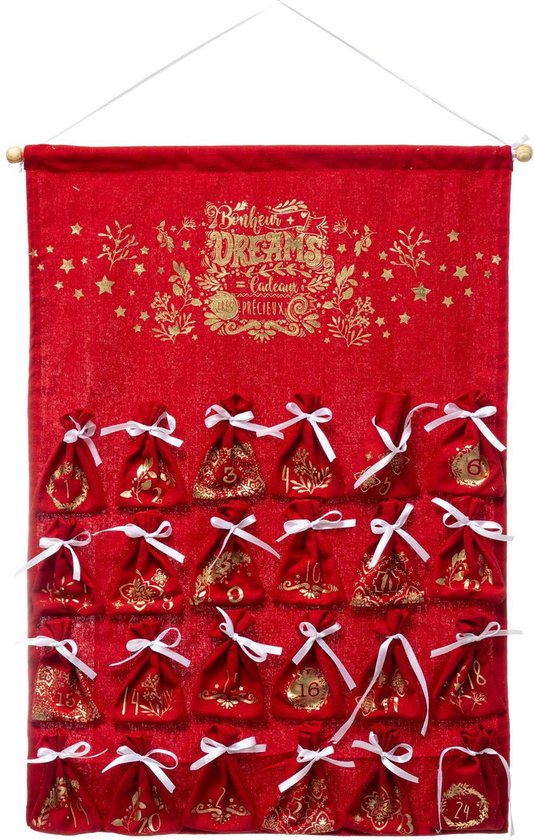 Adventskalender met zakjes