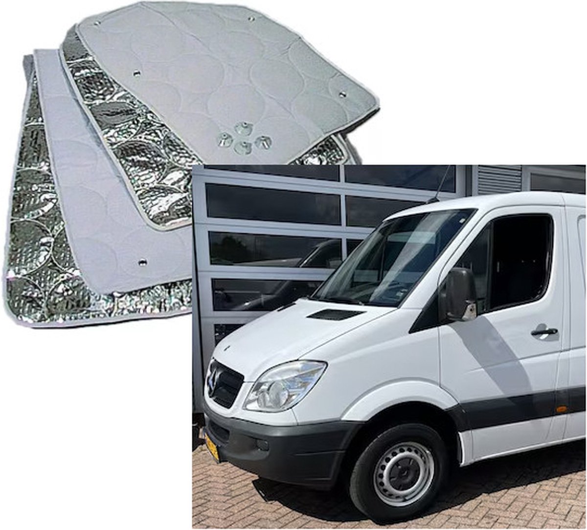 Raamisolatie Geschikt voor Mercedes Sprinter 2006-2017 Raamisolatie voorraam camper tegen hitte en kou, voorraam camper isolatie
