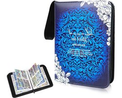Pokemon album 4 compartments 50 pages capacity for 400 cards pu leather portable waterproof mtg photo cards