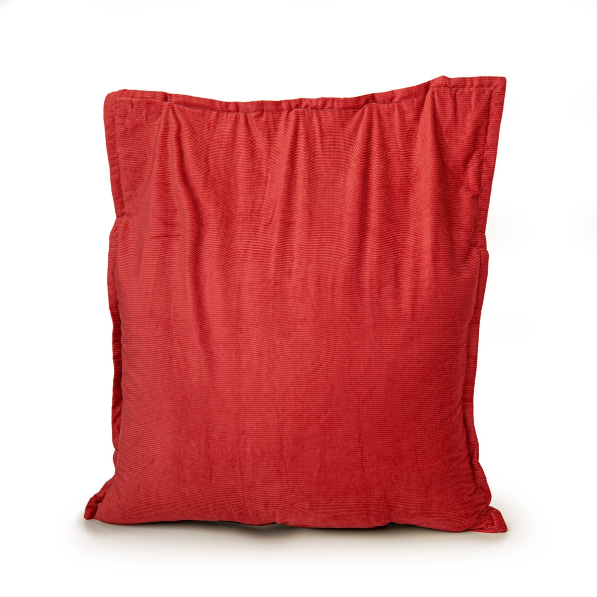 Drop & Sit - zitzak/zitkussen - trendy rib (corduroy) - rood - 100 x 150