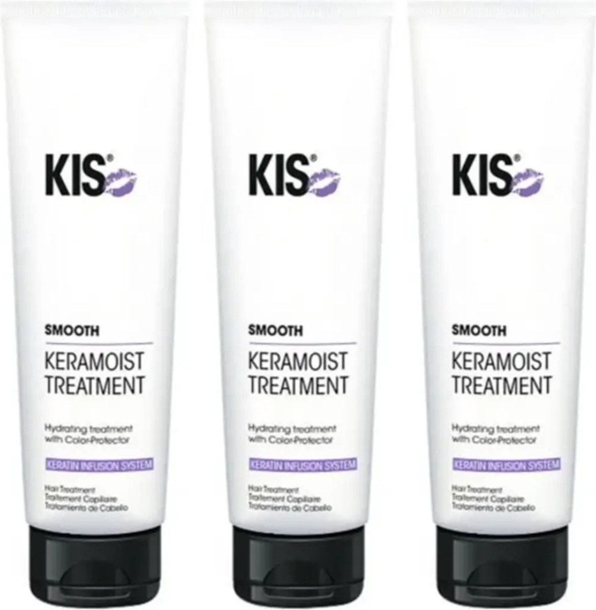 KIS Smooth KeraMoist Treatment Triple Set - 3x150ml