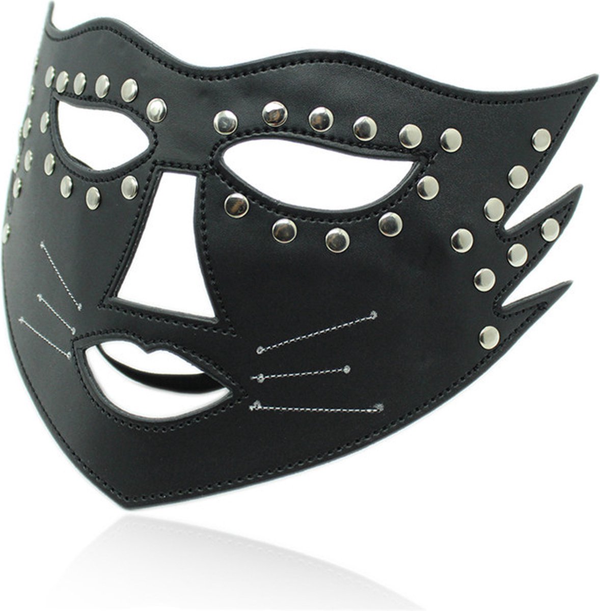 Goedkoopste vscnovelty® - Masker BDSM kat | SM Masker - kunstleder - one size