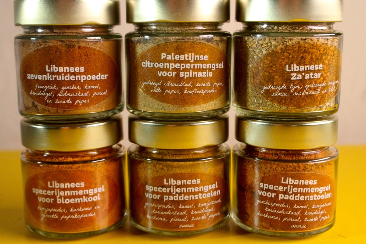 Goedkoopste Tastes of à la Damaris - 6 potjes Libanese specerijenmengsels