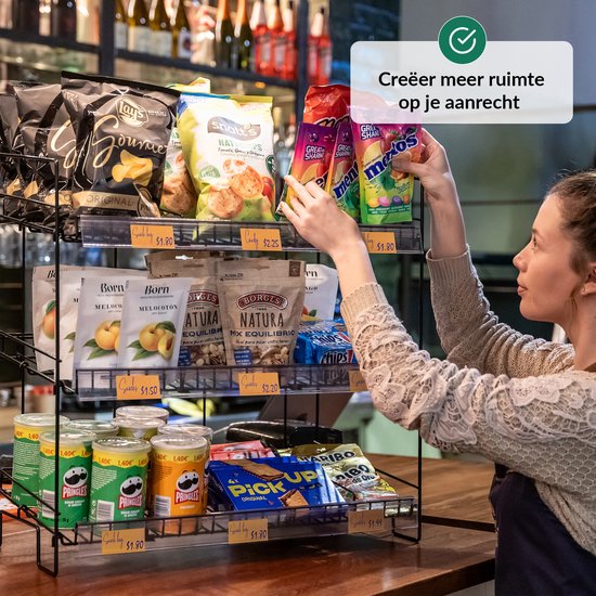 SanBouSi 4 niveaus winkelrekken supermarkten snacks snoeprek