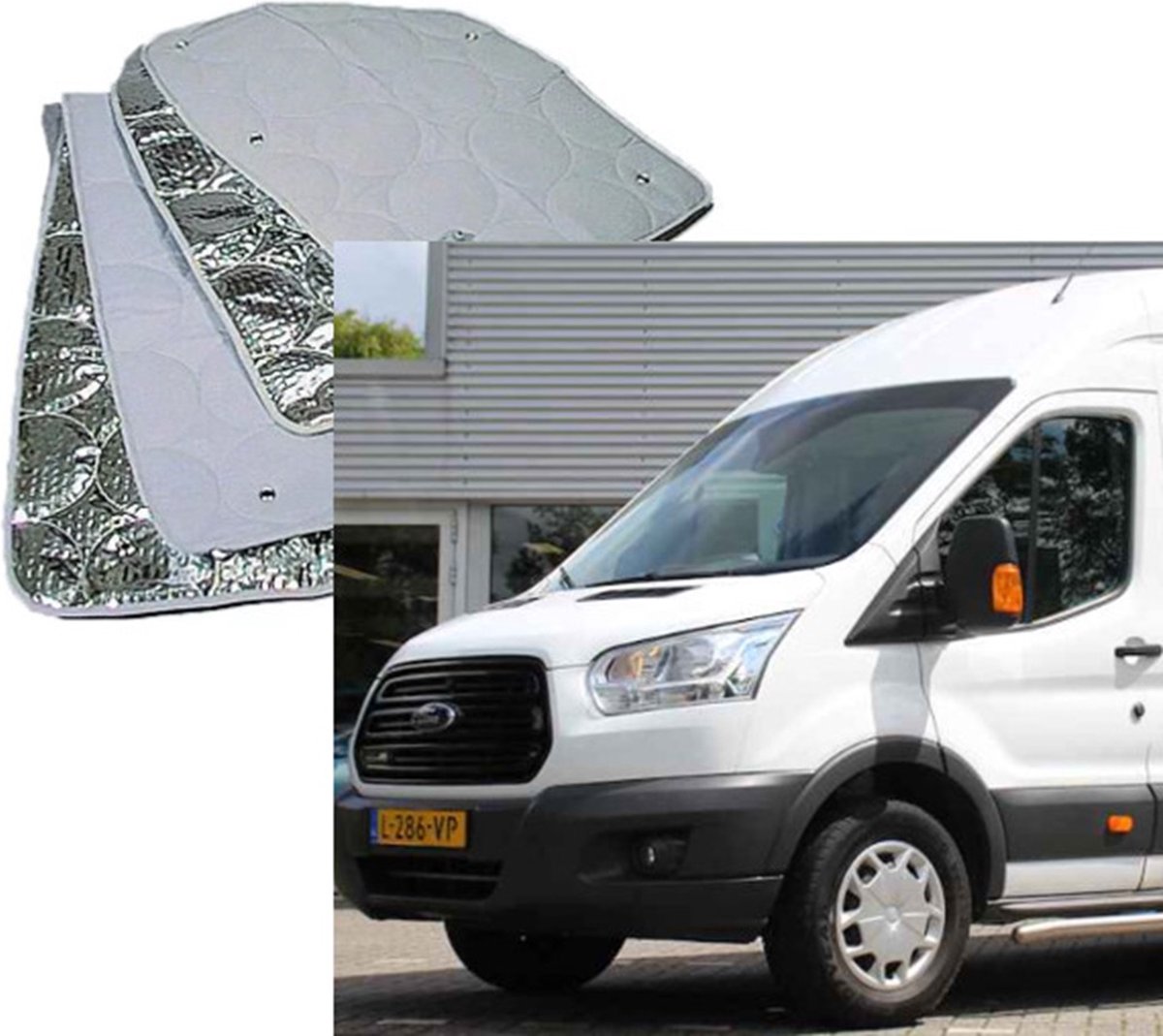 Raamisolatie Geschikt voor Ford Transit vanaf 2014 Raamfolie isolerend, isolatie camper voorraam tegen hitte en kou
