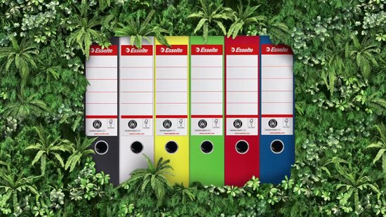 Esselte No. 1 Ordner A4 - Rugbreedte van 75mm - 100% Gerecycled Karton - Groen