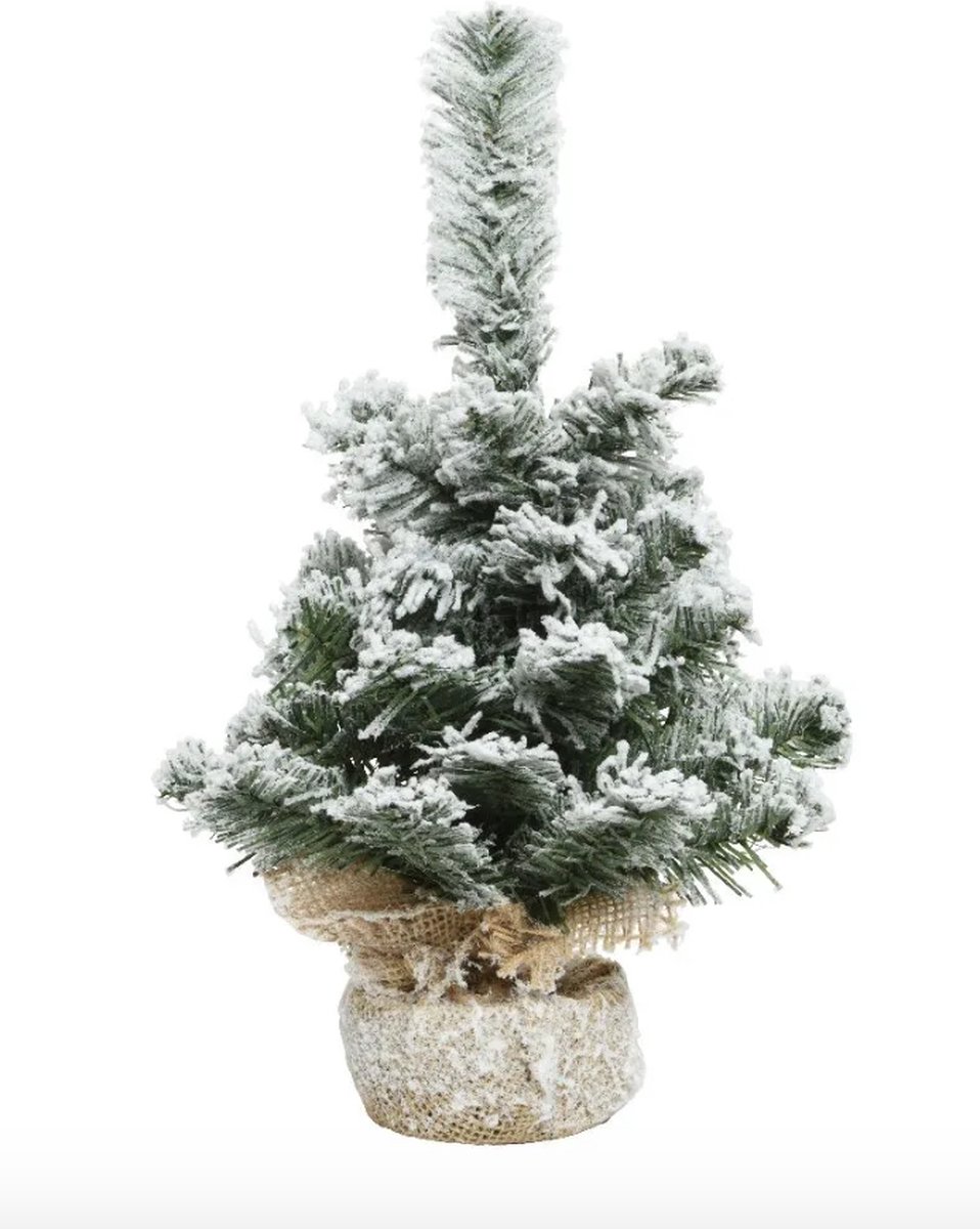 Mini Kerstboom In Jute Zak - 45 cm