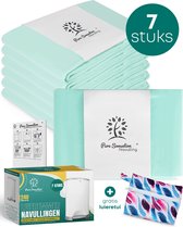 Pure Sensation Navulling - 7 stuks - 15/16 Liter - Gratis Luier Etui - Luieremmer Navulling - Luieremmer zakken - Luieremmernavullingen