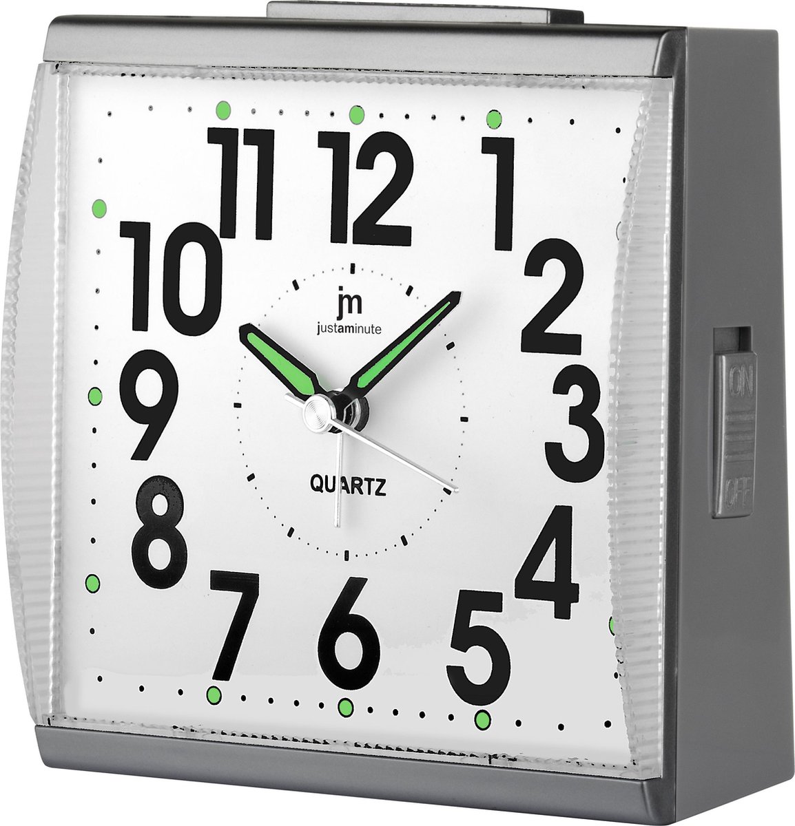 Just a Minute | Wekker | Grijs | Stil uurwerk