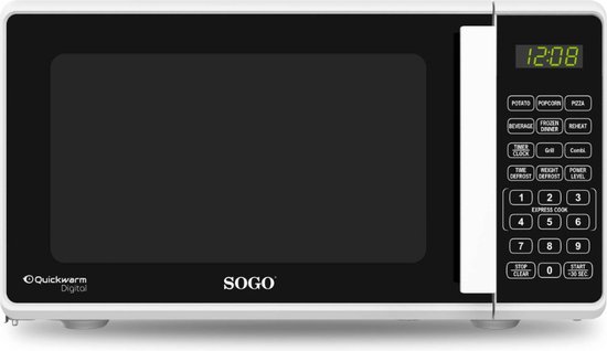 SOGO Combi Magnetron - Vrijstaande Magnetron met Grill - 20 liter - 11 Vermogensstanden - Timer - LED-display - Wit