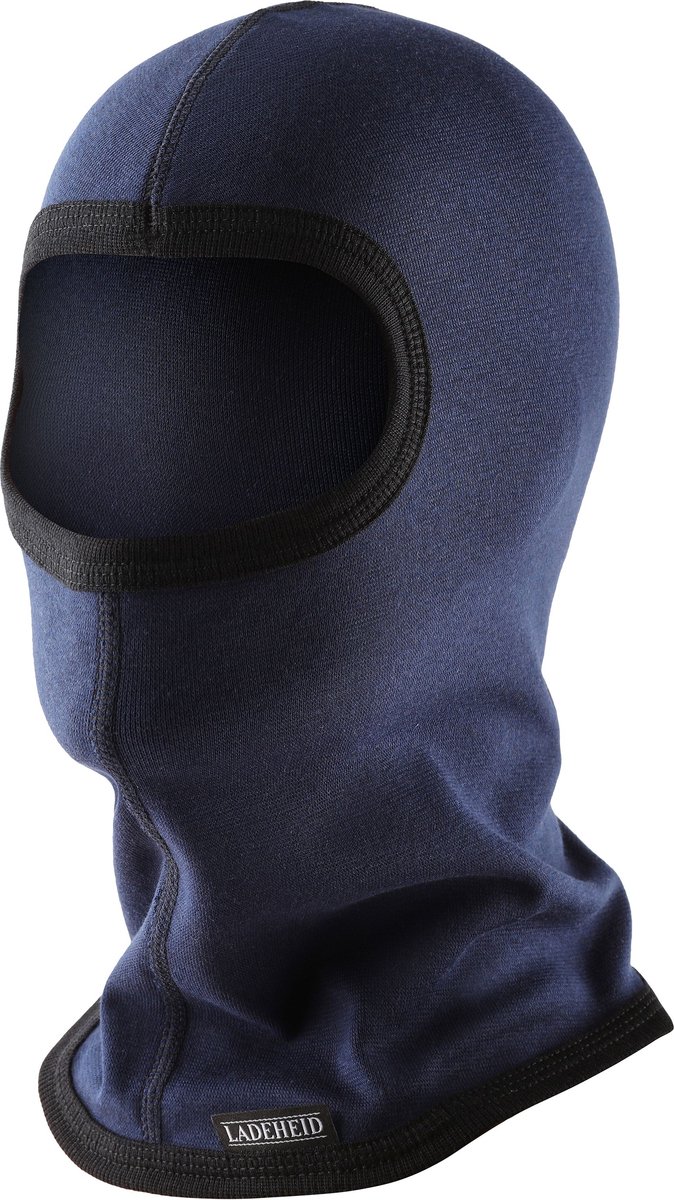Ladeheid Balaclava Helmmuts Winter Muts Face Mask Katoen LA-LA40-142-BA Marine Einheitsgröße Blauw